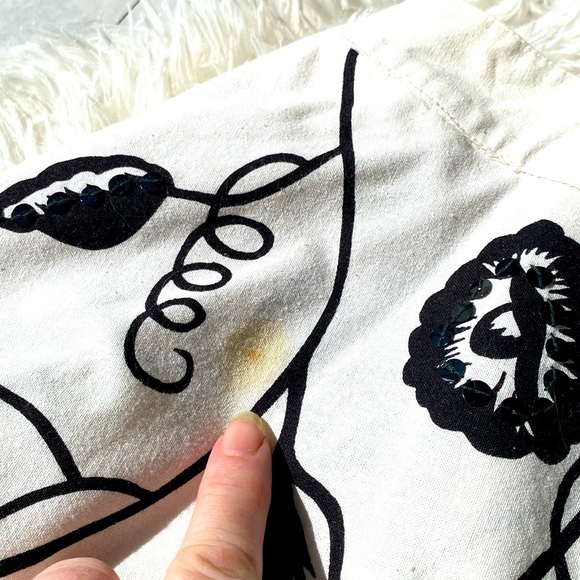 ASHLEY B White & Black & Sequin Full Skirt Sz 18W GUC - Picture 6 of 12